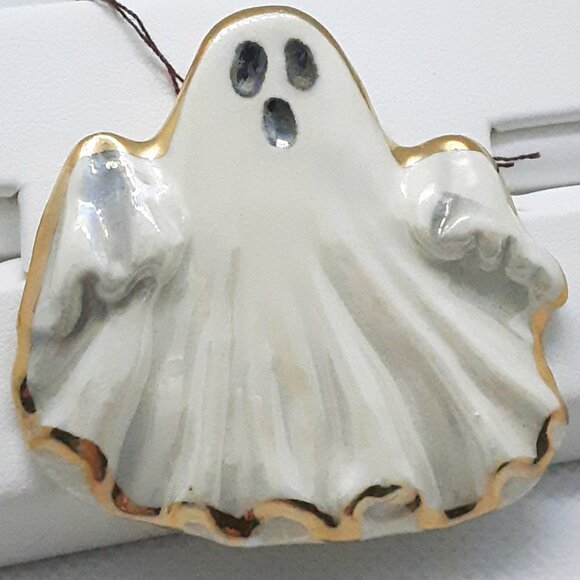 Prosperity Jewelry - NEW Collectable Prosperity 22kt gold trimmed ceramic ghost pin